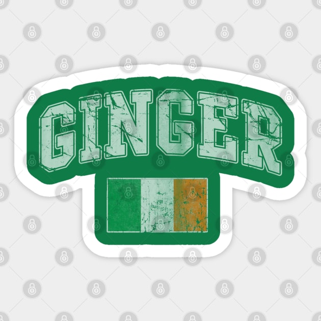 Ginger Irish Flag Ireland St Patricks Day Sticker by E